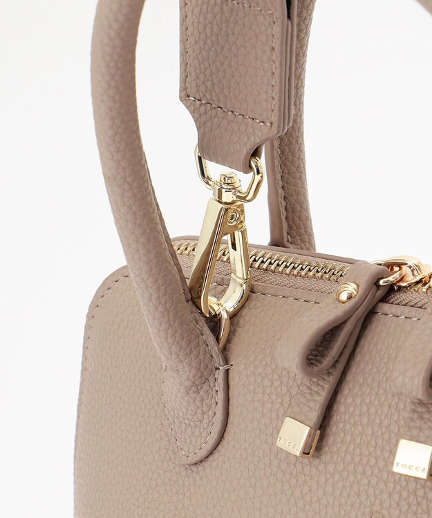 TOCCA CRESTA LEATHER POCHETTE ポシェット ベージュ系