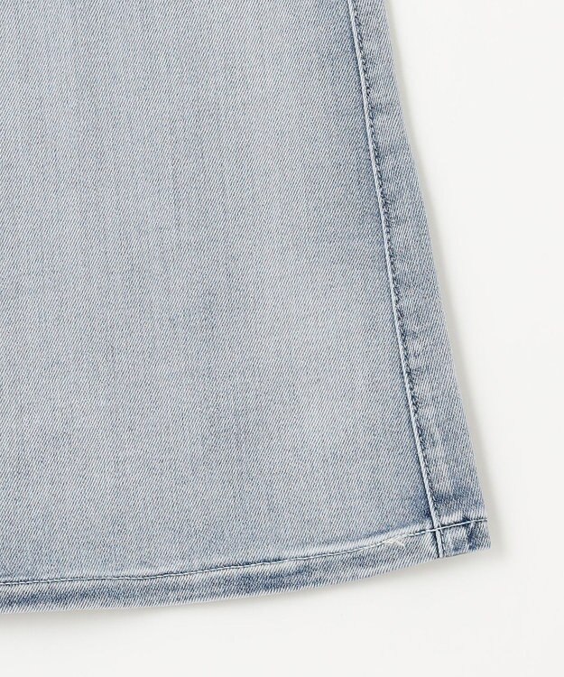 自由区 L 【洗える】ウスカルデニム スカート ライトインディゴ