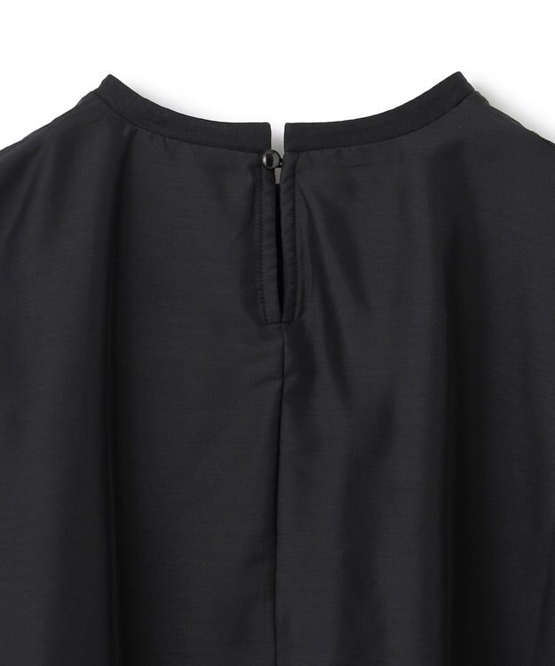 UNFILO 【洗える】シアーレイヤード Tシャツ ブラック