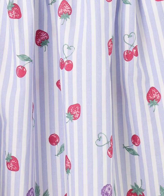 ANY KIDS 【WEB限定柄有】総柄 サマー ワンピース サックスブルー系イチゴ