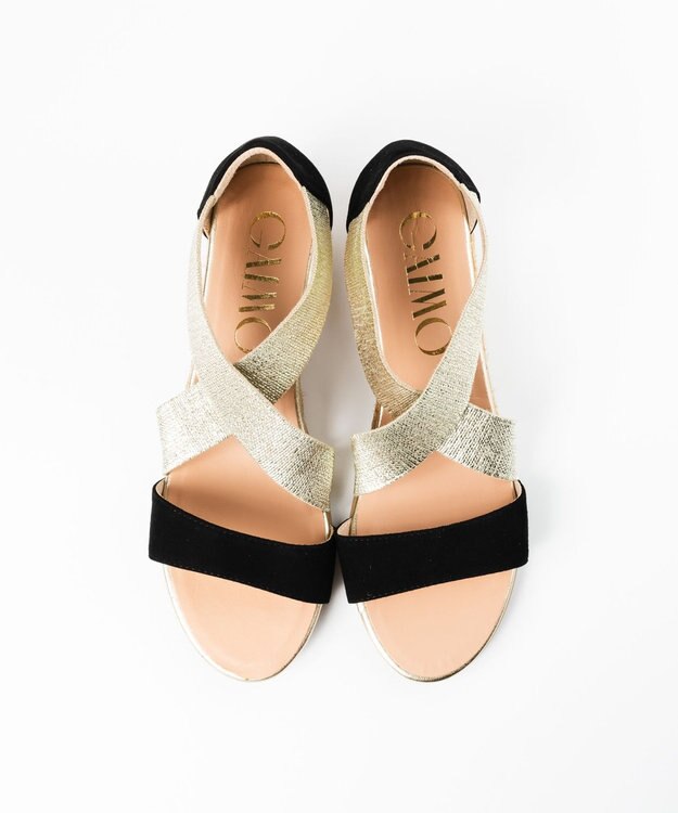 gaimo 【GAIMO/ガイモ】エラスティックエスパドリーユサンダル/NATAL-RS ブラック