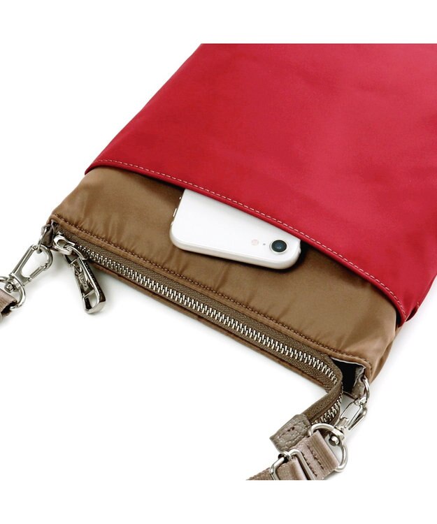 IBIZA ビコロール　ナイロン　ショルダーバッグ(S) 赤