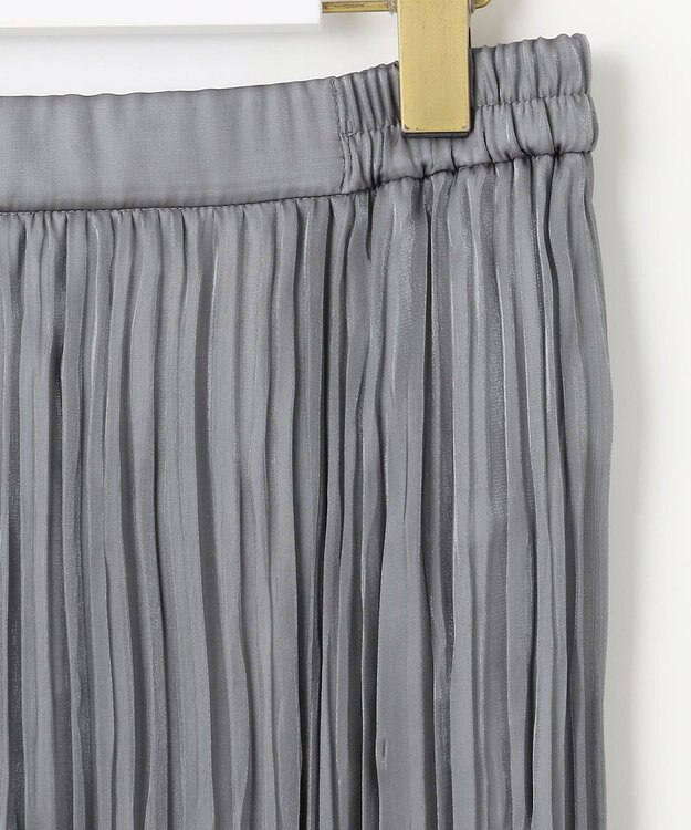 ANY SIS 【洗える】オーロラプリーツ スカート シルバーグレー