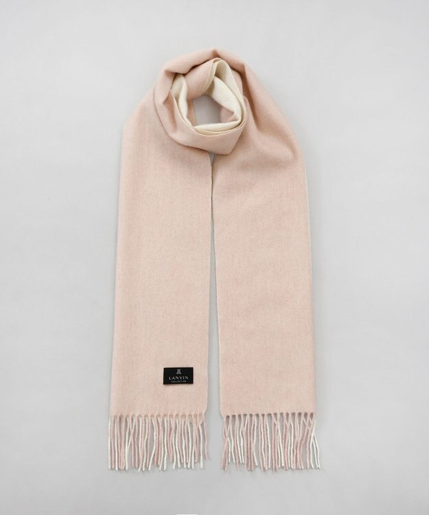 AURORA LANVIN COLLECTION（ランバン コレクション） カシミヤ１００％マフラー ピンク