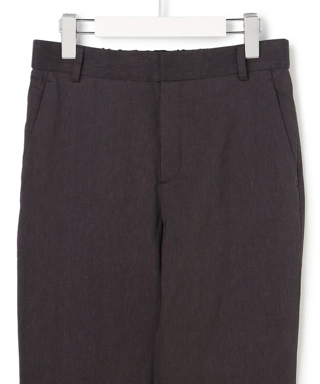 23区 【先行予約/CanCam掲載】リネンレーヨンストレッチ テーパード パンツ ダークブラウン系