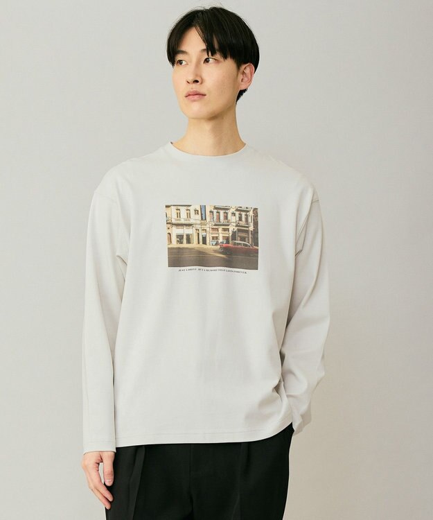 UNFILO MENS 【男女兼用】3シーズンスウェット フォトTEE ライトグレー×カーサ（家）