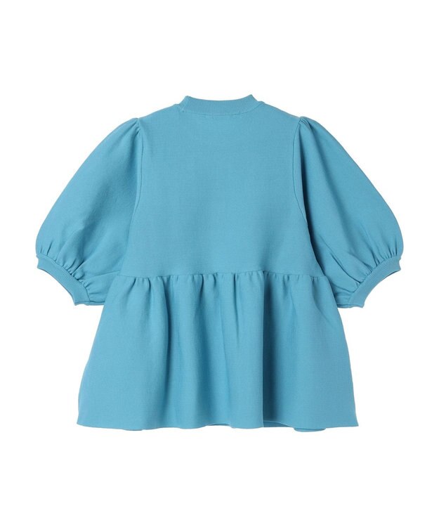 Green Parks armonia. ウエストギャザー袖ボリュームニット Blue