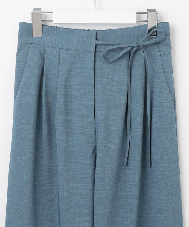 Feroux 【洗える】セミワイド パンツ ネイビー系