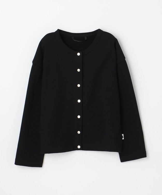 ANY KIDS 【ke ke ke】カラースナップカーディガン ブラック