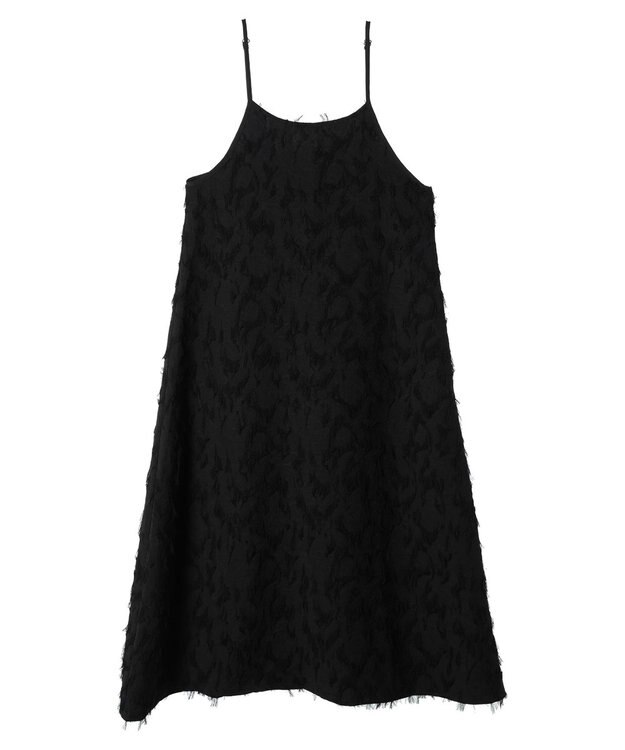 Green Parks armonia．フェザージャガードキャミワンピース Black