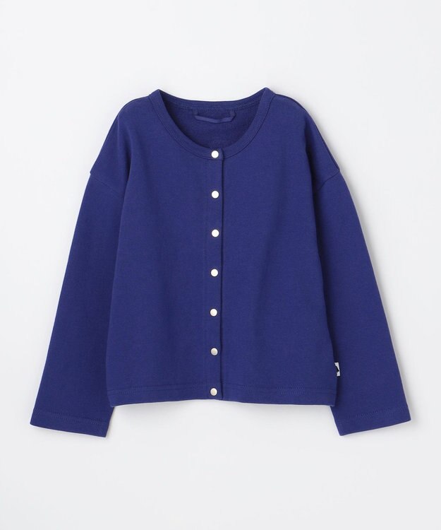 ANY KIDS 【ke ke ke】カラースナップカーディガン ブルー