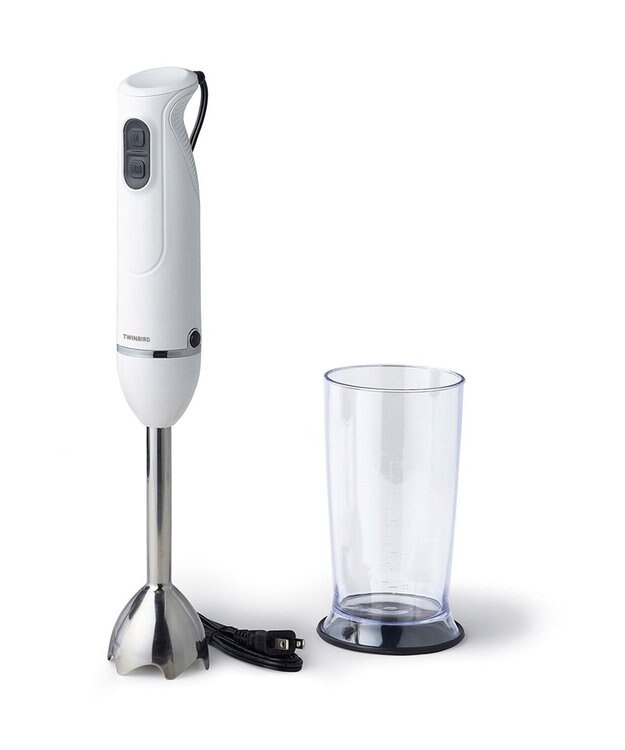 YAMATO テーブル＆キッチン 【TWINBIRD】ハンディーブレンダー  ホワイト  KC-4834W ホワイト