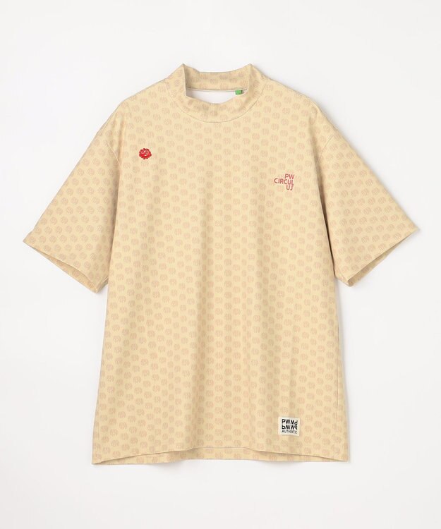 PW CIRCULUS 【MEN】エレファント ドットモックネック ゴルフ ベージュ系5