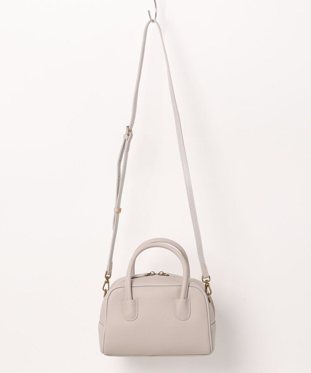 style code [Lyrss/リルス]牛革　ボストンバッグ アイボリー