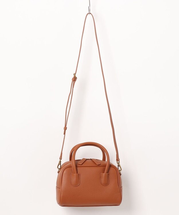 style code [Lyrss/リルス]牛革　ボストンバッグ キャメル