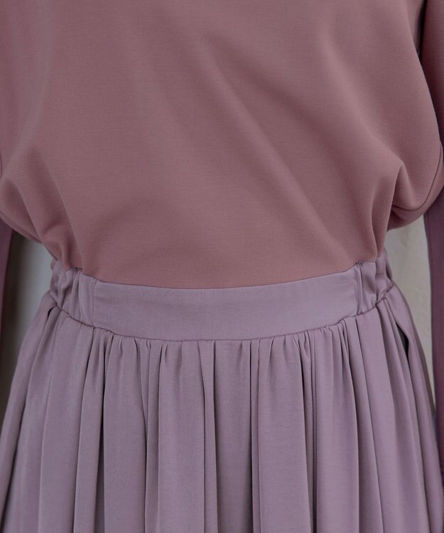 Tiaclasse 【洗える】パーカードッキングワンピース ピンク×ライトピンク