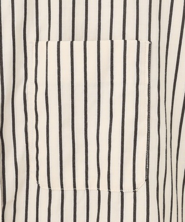 J.PRESS YORK STREET 【WOMEN】コットンタイプライター バックドレープブラウス ブラック系1