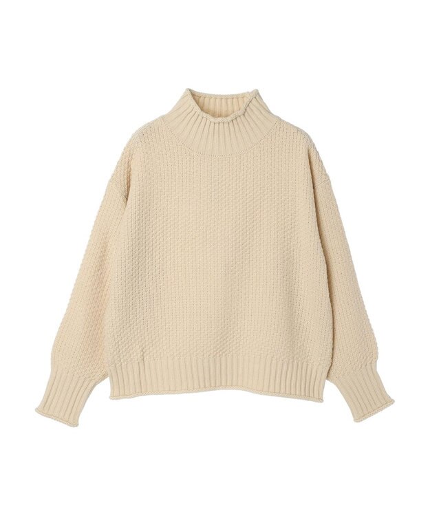 Green Parks 洗える　カノコ編みニットプルオーバー Ivory