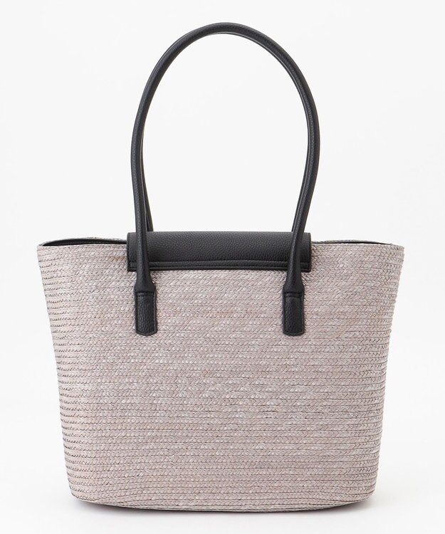 LA BAGAGERIE フラップかごトートバッグ グレー