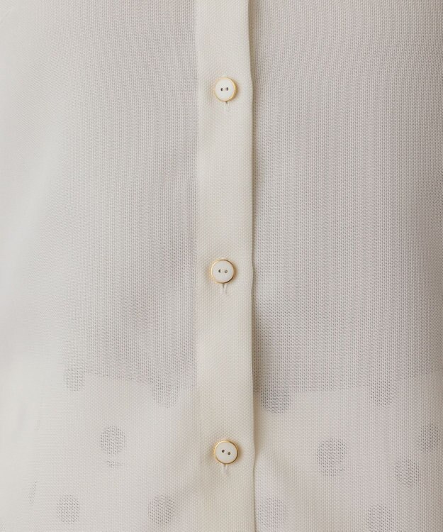 GRACE CONTINENTAL シアーメッシュノースリーブ キナリ