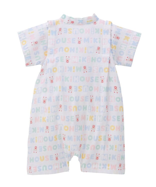 MIKI HOUSE HOT BISCUITS 【ミキハウス】【50-80cm】甚平オール サックス