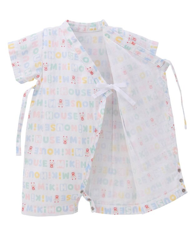MIKI HOUSE HOT BISCUITS 【ミキハウス】【50-80cm】甚平オール サックス