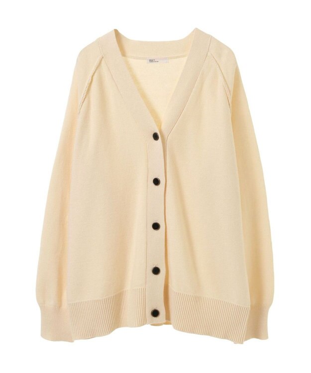 CRAFT STANDARD BOUTIQUE アウトリンキングニットカーディガン Ivory