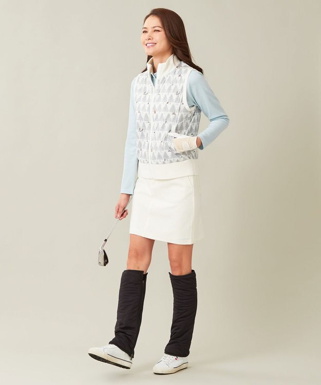 23区GOLF 【WOMEN】タフタレッグウォーマー ブラック系