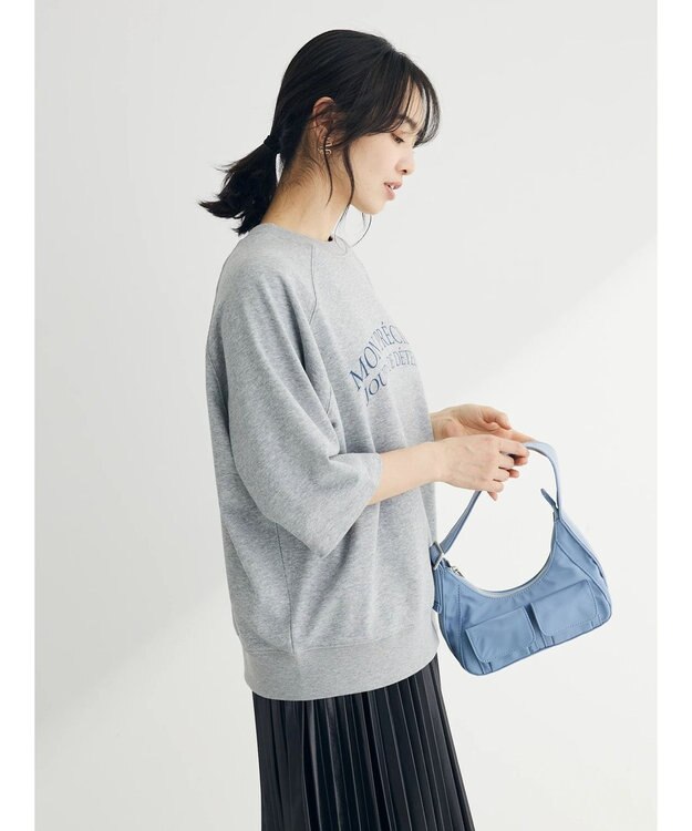 Green Parks BEST PRICE ２ｗａｙ ミニ裏毛ロゴトレＴＥＥ Gray Mixture