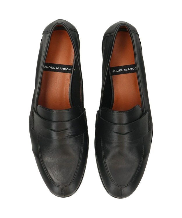 INTER-CHAUSSURES 【ANGEL ALARCON】ラウンドトウベーシックローファー ブラック