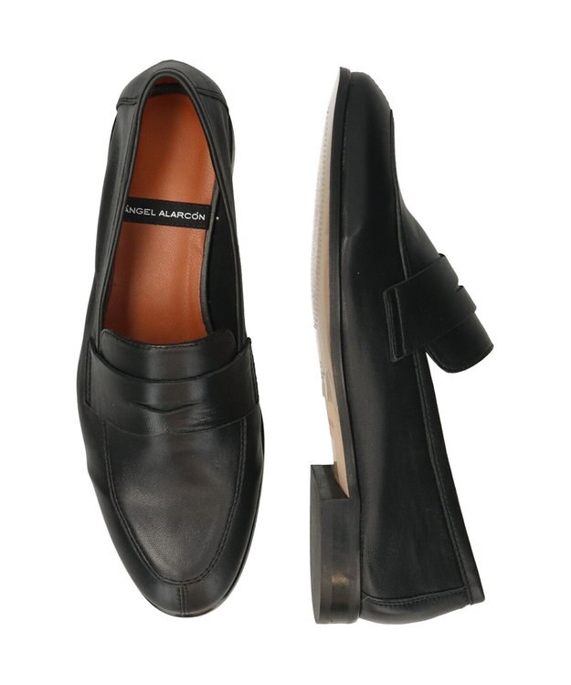 INTER-CHAUSSURES 【ANGEL ALARCON】ラウンドトウベーシックローファー ブラック