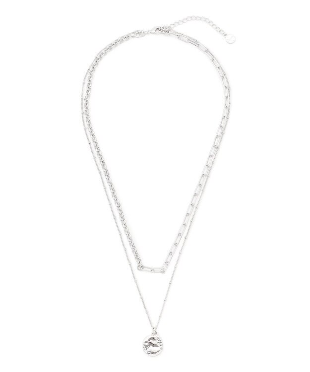 23区 【WEB&一部店舗限定】アシンメトリーチェーンコイン ネックレス シルバー系