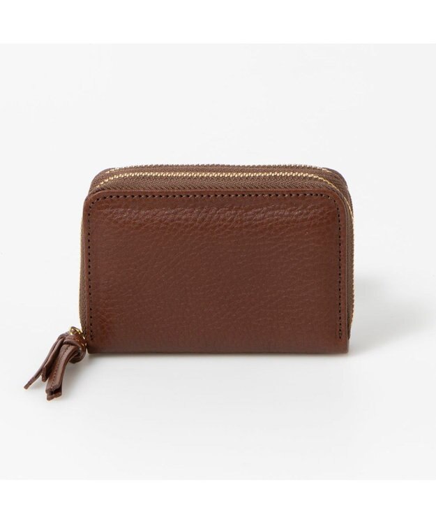 UNBILLION ペルケ perche / イタリアンレザー・ジャバラカードキーケース チョコ