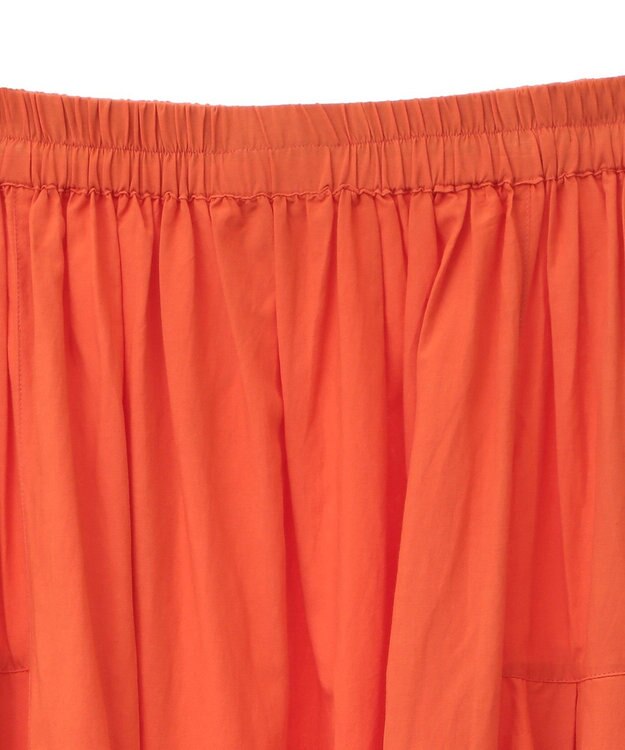 CRAFT STANDARD BOUTIQUE インド綿サイドタック切り替えスカート Orange