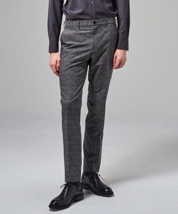 JOSEPH HOMME 新色【セットアップ対応 / 後ろウエストゴム仕様】クールドッツストレッチ　テーパードパンツ / CITY EASY ＜新色＞グレー系