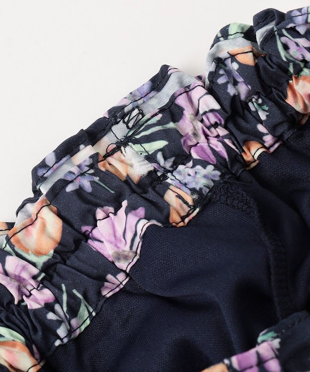 ANY KIDS 花柄 スカパン ネイビー系花柄