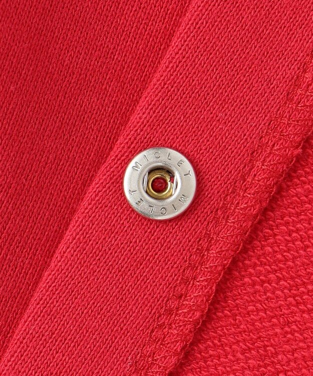 ANY KIDS 【ke ke ke】カラースナップカーディガン レッド