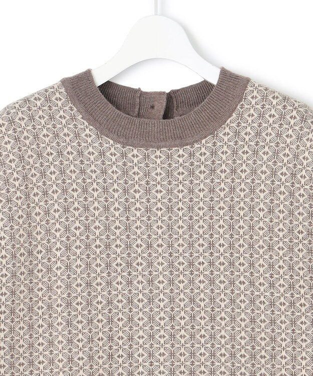 J.PRESS YORK STREET 【WOMEN】ANTI PILLING  JACQUARD ベスト ブラウン系5