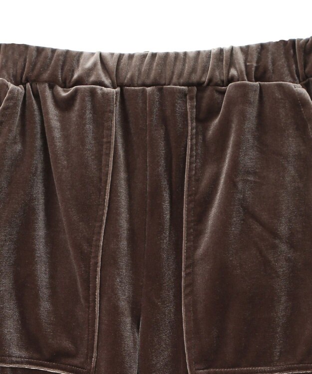 AMERICAN HOLIC ベロアベイカーリラックスパンツ Mocha