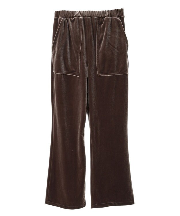 AMERICAN HOLIC ベロアベイカーリラックスパンツ Mocha