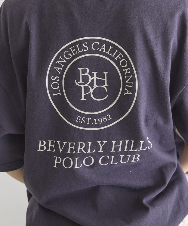 AMERICAN HOLIC 【BEVERLY HILLS POLO CLUB】バックプリントTシャツ Navy