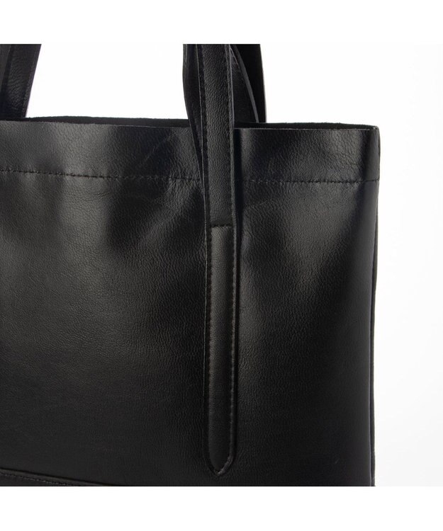 UNBILLION ペルケ perche / ゴートスムース2wayトートバッグ ブラック