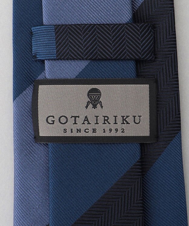 GOTAIRIKU GOTAIRIKU別注【MANTERO/マンテロ】ネクタイ_レジメンタル ネイビー系1