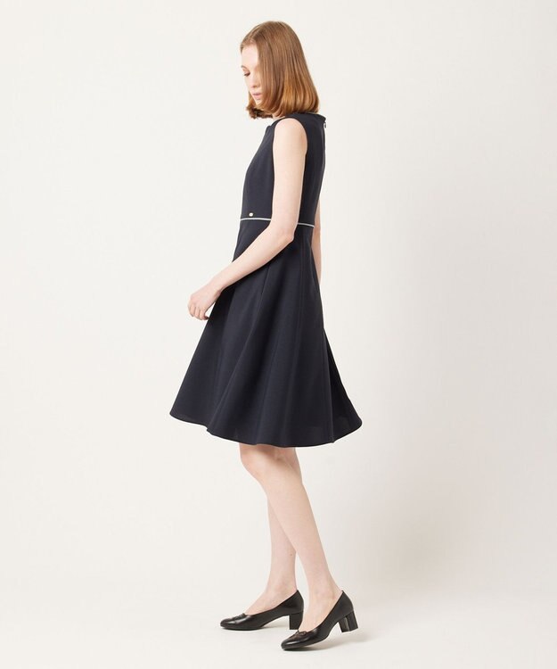 TOCCA 【大人百花掲載】【洗える！】AFTERNOON ドレス ネイビー系