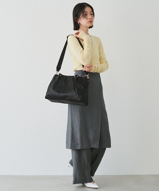 russet ナイロン三層2WAYトートバッグ(CE-1586) Black