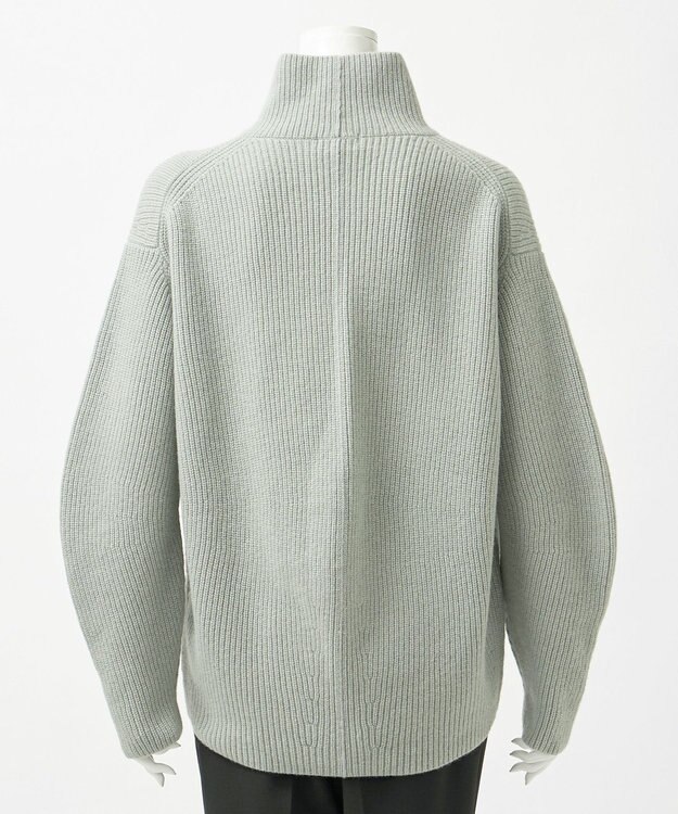 23区 S 【R(アール)】マイクロンメリノウール スタンドネック ニット オリーブ系