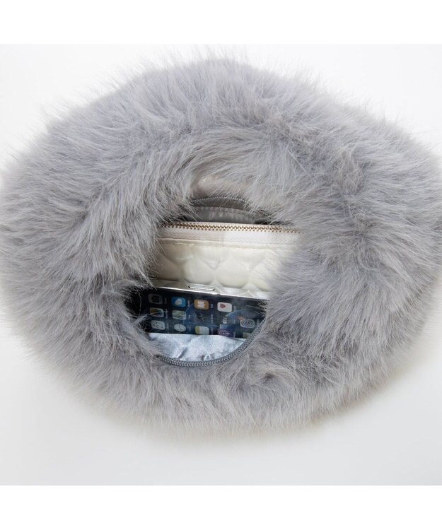 UNBILLION カカトゥ kakatoo / オーバルファーバッグ GY