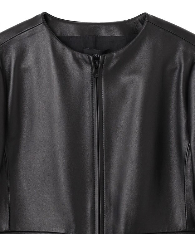 JOSEPH スムースレザー　ジャケット Black