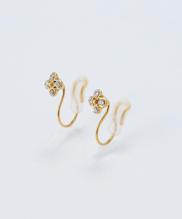 Phoebe 【痛くないシリーズ/金属アレルギー対応】タイニーフローラライトフィットイヤリング/サージカルステンレス ゴールド ゴールド