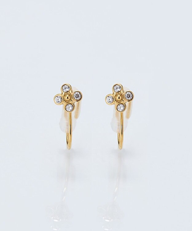 Phoebe 【痛くないシリーズ/金属アレルギー対応】タイニーフローラライトフィットイヤリング/サージカルステンレス ゴールド ゴールド